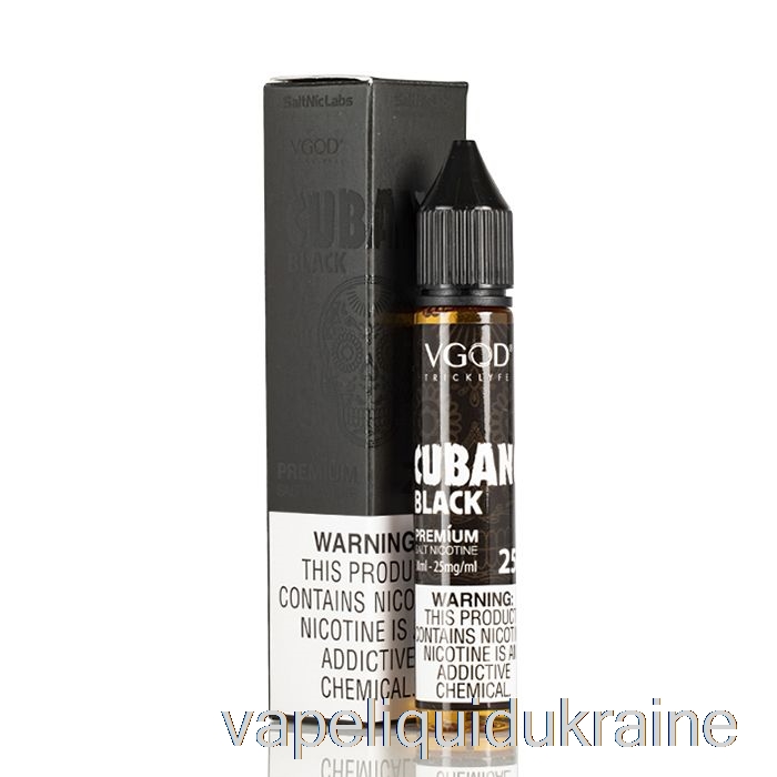 Vape Ukraine Cubano Black - VGOD SaltNic - 30mL 25mg